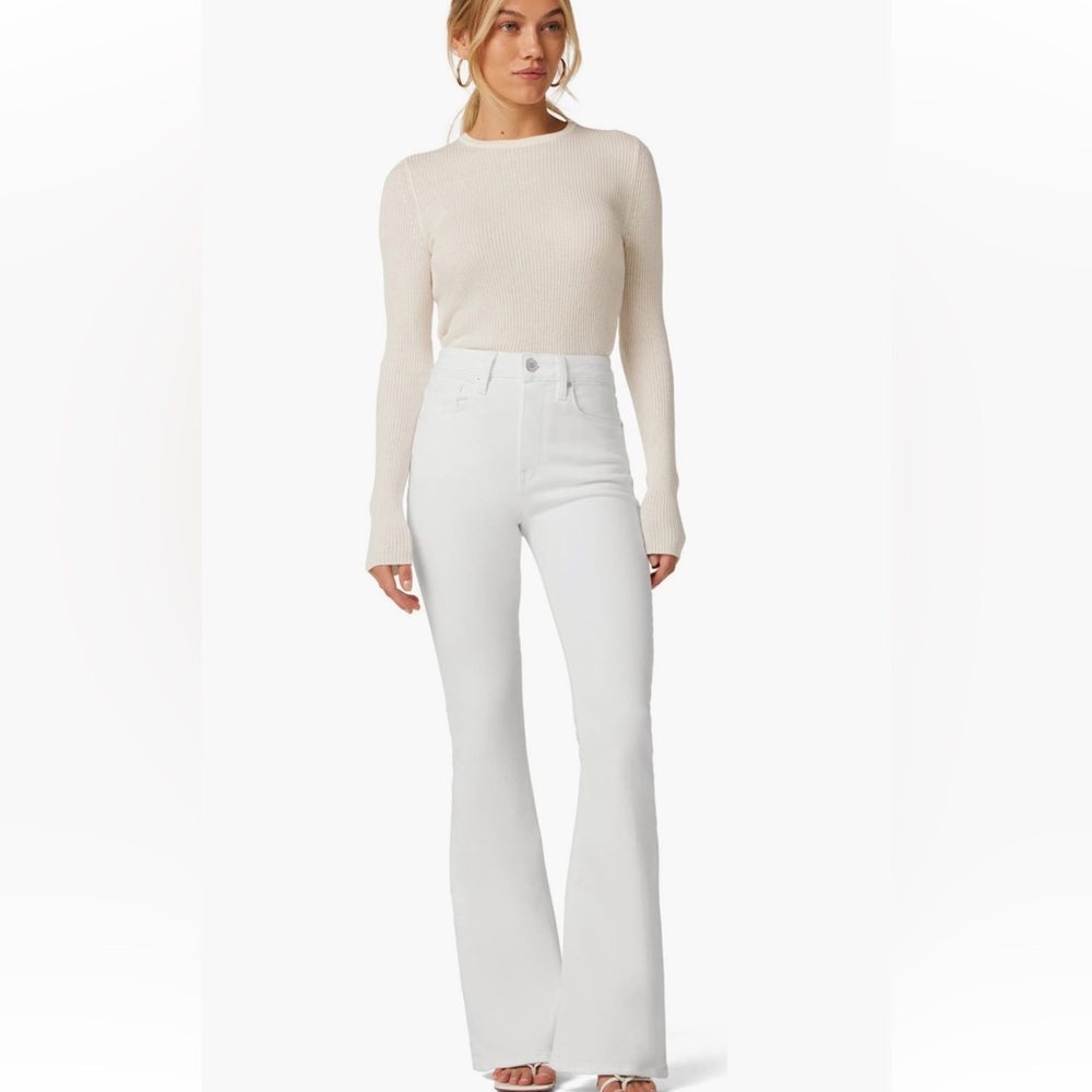 Hudson Jeans Cream Flare Denim